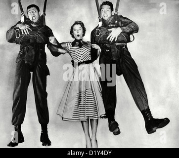 Der Wieden 433 Pantins Division Jerry Lewis, Mona Freeman, Dean Martin Fallschirmspringer Chick Allen (Dean Martin) Banque D'Images