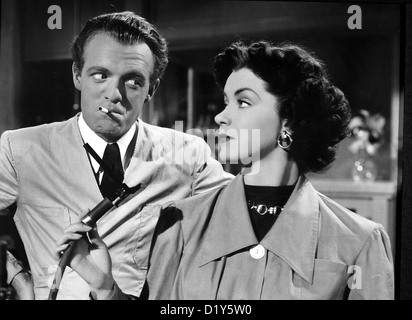 Der Gentleman-Killer Kid Glove Killer Van Heflin, Marsha Hunt Der Leiter des Polizeilabors, Gordon McKay (Van Heflin) und Banque D'Images