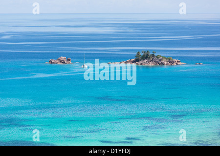 St Pierre, l'île de Praslin, Seychelles Banque D'Images