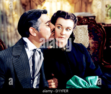 Autant en emporte le vent 1939 MGM film avec Clark Gable et Vivien Leigh Banque D'Images