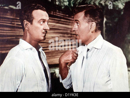 Die Kleine Huette petite hutte, David Niven, Stewart Granger, Auf engem Raum laesst sich Ihr nicht natuerlich Verhaeltnis Banque D'Images