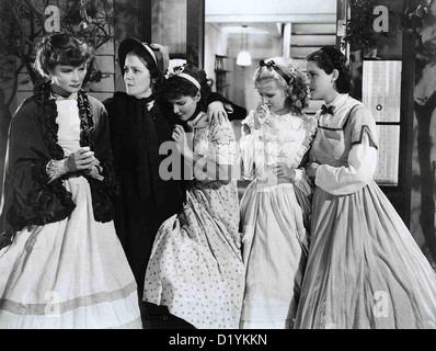 Vier Schwestern Little Women Katharine Hepburn, Spring Byington, Jean Parker, Joan Bennett, Frances Dee Mme Mars (Spring Banque D'Images