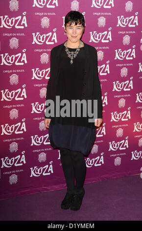 Olivia Williams à la soirée VIP pour le Cirque du Soleil, la nouvelle production "Kooza" au Royal Albert Hall, Londres - 8 janvier 2013 Photo par Keith Mayhew Banque D'Images