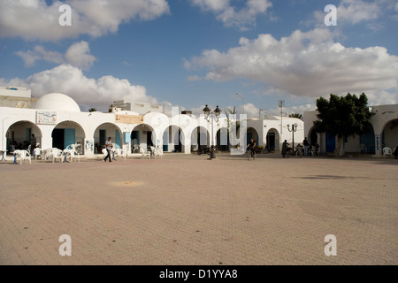 La ville de Guellala sur l'île de Djerba en Tunisie Banque D'Images