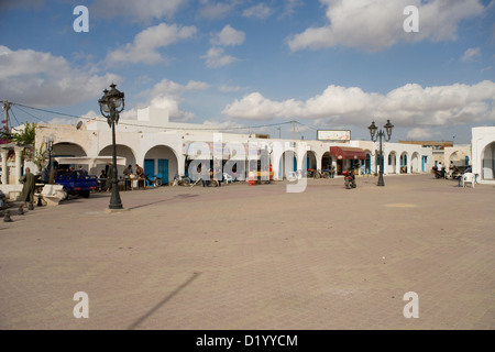 La ville de Guellala sur l'île de Djerba en Tunisie Banque D'Images