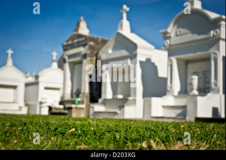 Un cimetière au-dessus du sol à la Nouvelle Orléans, Louisiane. Banque D'Images