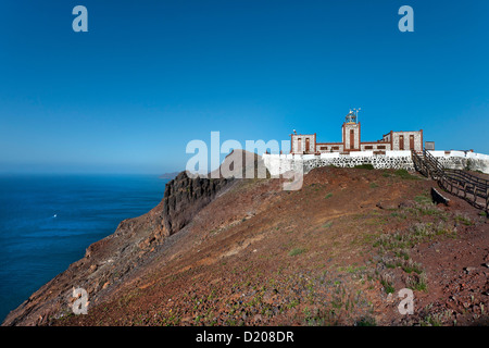 Phare, Punta de la Entallada, Fuerteventura, Îles Canaries, Espagne Banque D'Images