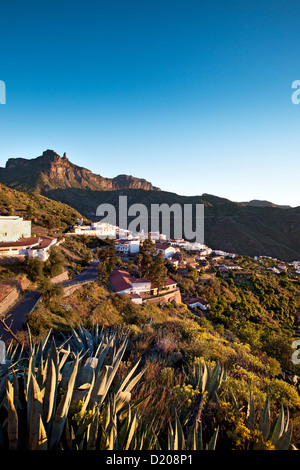 Roque Nublo Tejeda vor, Gran Canaria, Îles Canaries, Espagne Banque D'Images