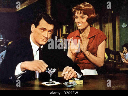 Ein Goldfisch der Leine Man's favorite Sport ? Rock Hudson, Paula Prentiss PR-Agentin Abigail Page (Paula Prentiss), dass Banque D'Images