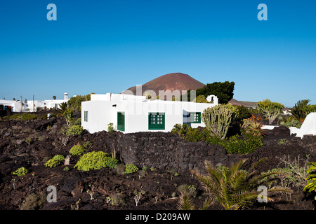 Vue extérieure du Musée Fundacion Cesar Manrique, Tahiche, Lanzarote, Canary Islands, Spain, Europe Banque D'Images