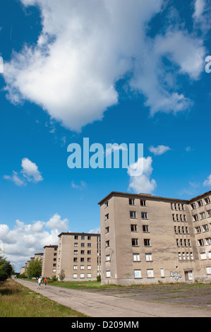 Piazzetta, Ruegen, l'Allemagne, l'ancienne usine KdF Tematec Banque D'Images