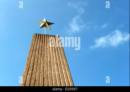 Strausberg, en Allemagne, à New Zittau Mémorial soviétique road Banque D'Images