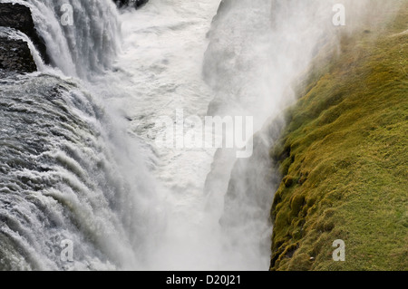 Gullfoss près de Reykjavik, Islande, Scandinavie, Europe Banque D'Images