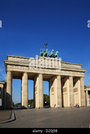 Allemagne, Berlin, Porte de Brandebourg à Pariser Platz Banque D'Images