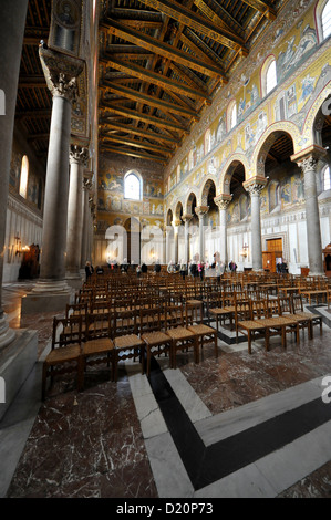 Dans la cathédrale de Monreale, Monreale, près de Palerme, Sicile, Italie Banque D'Images