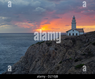 Faro de Capdepera, Punta de Capdepera, Capdepera, Majorque, Espagne Banque D'Images