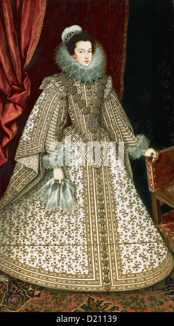 Elisabeth de France (1602-1644). Reine consort d'Espagne (1621 à 1644) et le Portugal (1621 à 1640). Banque D'Images