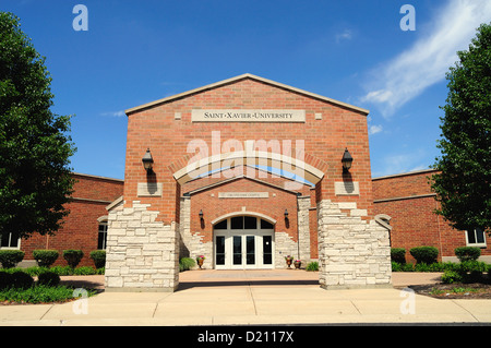 USA Illinois Saint Xavier's Orland Park entrée du campus Banque D'Images