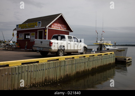 Cabanes de pêcheurs dans la région de Rustico, Prince Edward Island Banque D'Images