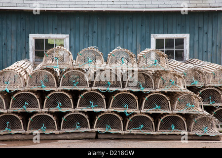 Cabanes de pêcheurs dans la région de Rustico, Prince Edward Island Banque D'Images