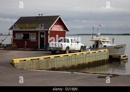 Cabanes de pêcheurs dans la région de Rustico, Prince Edward Island Banque D'Images