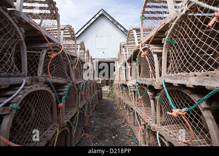 Cabanes de pêcheurs dans la région de Rustico, Prince Edward Island Banque D'Images