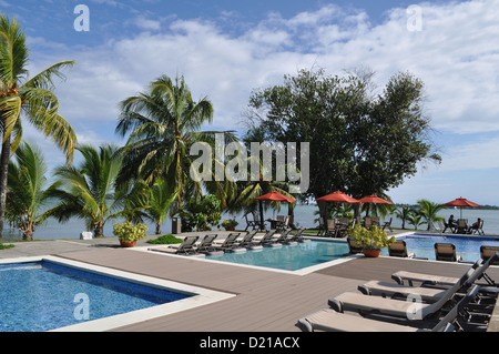 Bocas del Toro (Panama) : Playa Tortuga Beach Resort Banque D'Images