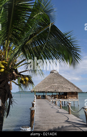 Bocas del Toro (Panama) : Playa Tortuga Beach Resort Banque D'Images