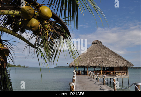 Bocas del Toro (Panama) : Playa Tortuga Beach Resort Banque D'Images