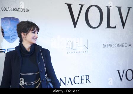 10 janvier 2013 - Madrid, Espagne - Actrice Espagnole Penelope Cruz assiste à 'Venuto Al Mondo' Première Mondiale au cinéma Capitol à Madrid (crédit Image : © Jack Abuin/ZUMAPRESS.com) Banque D'Images