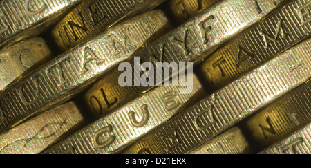 Pièces Livre britannique Banque D'Images