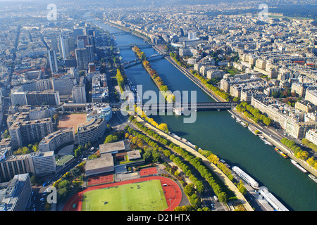 Vue aérienne de Paris Banque D'Images