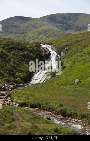 Cascade Highland, près de Sligachan, île de Skye, Highland, Hébrides intérieures, Ecosse, Royaume-Uni Banque D'Images