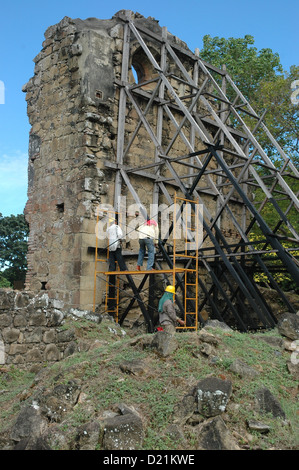 Ciudad de Panama (Panama) : ruines de Panamá la Vieja (aussi Panamá Viejo) Banque D'Images