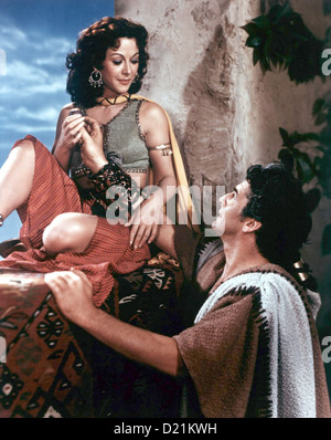 SAMSON ET DELILAH 1949 Paramount film avec Hedy Lamarr et Victor Mature Banque D'Images