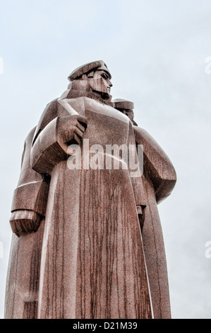 Les fusiliers rouge de Riga monument qui commémore les gardes du corps de Lénine letton. Banque D'Images