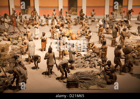 Museo Nacional de Antrolopogia à Mexico DF - Modèle de marché de Tlatelolco dans Mexicas Prix Banque D'Images
