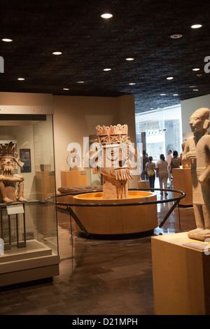 Museo Nacional de Antrolopogia à Mexico DF - chambres intérieures Banque D'Images