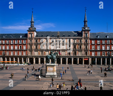 Plaza Major, Madrid, Espagne Banque D'Images