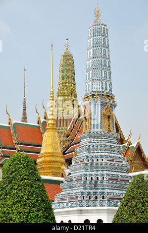 Wat Phra Kaew, Bangkok, Thailande, Asie Banque D'Images