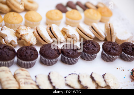 Cookies et muffins Banque D'Images