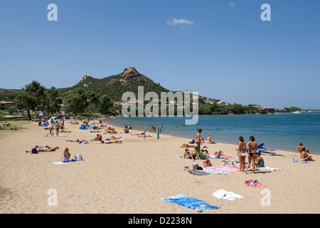 Sardaigne : 2085 - plage près de Cannigione Banque D'Images