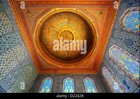 Pouf. conçu chambres du Prince dans le Harem du Palais de Topkapi, Istanbul, Turquie Banque D'Images