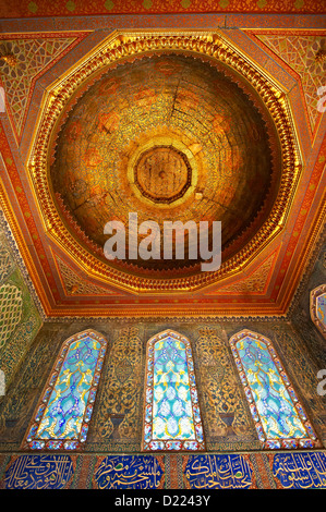 Pouf. conçu chambres du Prince dans le Harem du Palais de Topkapi, Istanbul, Turquie Banque D'Images