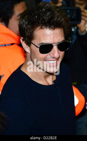 10 janvier 2013 - Tokyo, Japon - L'acteur américain TOM CRUISE arrive à l'Aéroport International d'Incheon le 9 janvier 2013 à Séoul, Corée du Sud. (Crédit Image : © Jana Corée Presse/press/ZUMAPRESS.com) Jana Banque D'Images