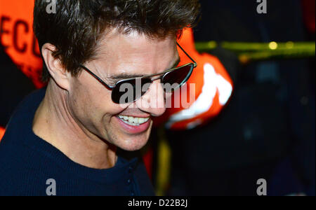 10 janvier 2013 - Tokyo, Japon - L'acteur américain TOM CRUISE arrive à l'Aéroport International d'Incheon le 9 janvier 2013 à Séoul, Corée du Sud. (Crédit Image : © Jana Corée Presse/press/ZUMAPRESS.com) Jana Banque D'Images