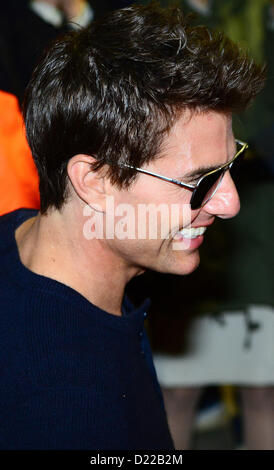 10 janvier 2013 - Tokyo, Japon - L'acteur américain TOM CRUISE arrive à l'Aéroport International d'Incheon le 9 janvier 2013 à Séoul, Corée du Sud. (Crédit Image : © Jana Corée Presse/press/ZUMAPRESS.com) Jana Banque D'Images