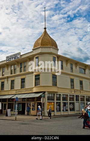 Les magasins de détail à Skagway, Alaska, USA Banque D'Images