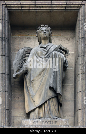 Saint Cecilia, l'Eglise de la Madeleine à Paris Banque D'Images