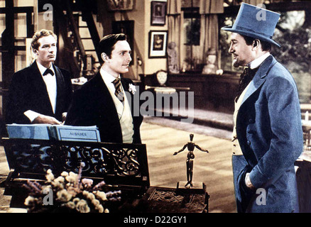 Das Bildnis Des Dorian Gray Photo Dorian Gray, Lowell Gilmore, Hurd Hatfield, George Sanders von seinem Mentor Lord Henry Banque D'Images